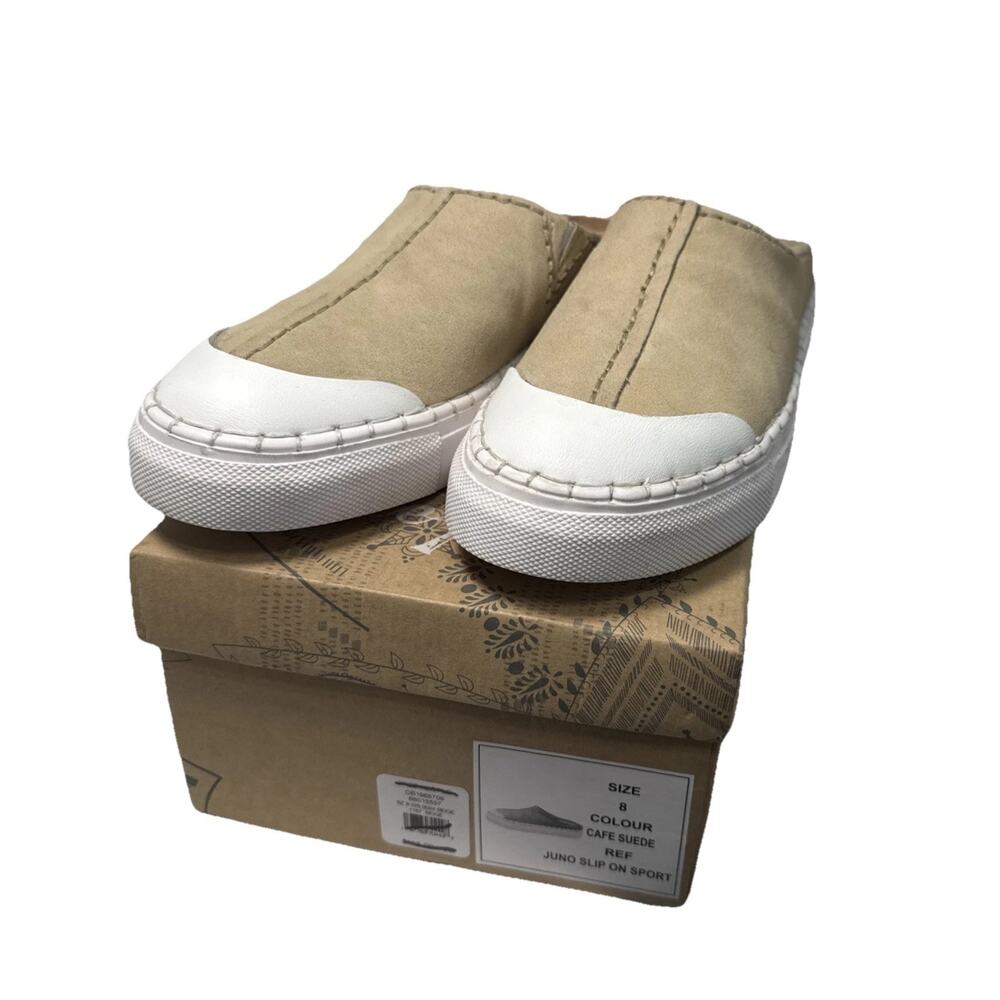 FREE People JUNO Slip On SPORT Cafe Suede Size 8 RETAIL $138 NWB